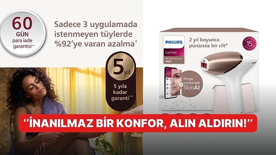Yapay Zeka Destekli SkinAI Teknolojili Philips Lumea 9000 Serisi IPL İndirimde!