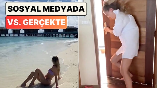 Maldivler'e Tatile Giden Bir Kadın Hayal Ettiği Görüntülerle Gerçekte Yaşadıklarını Karşılaştırdı