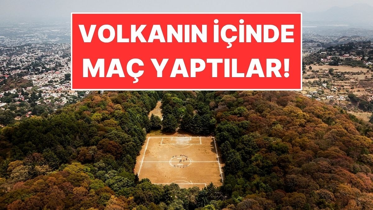 Futbol Sahası İçin Yer Bulamayınca Volkanın İçine 