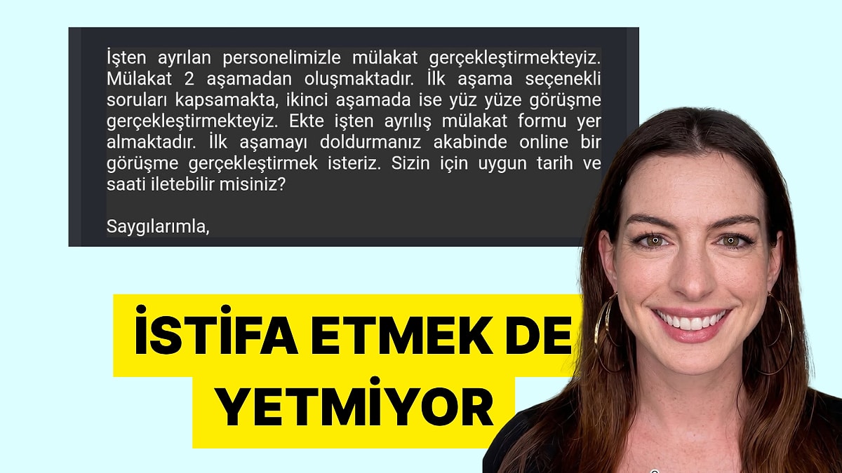 İstifa Eden Çalışanını İşten Ayrılma Görüşmesine Çağıran Şir