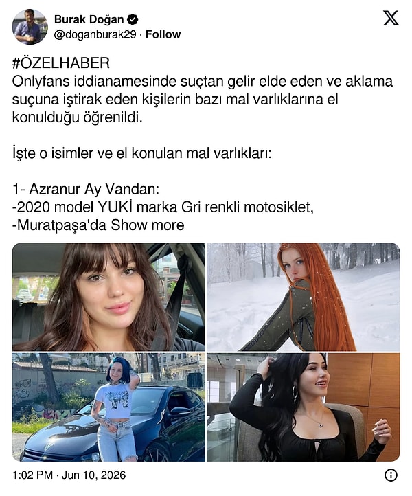 14 ismin mal varlığına el konuldu.