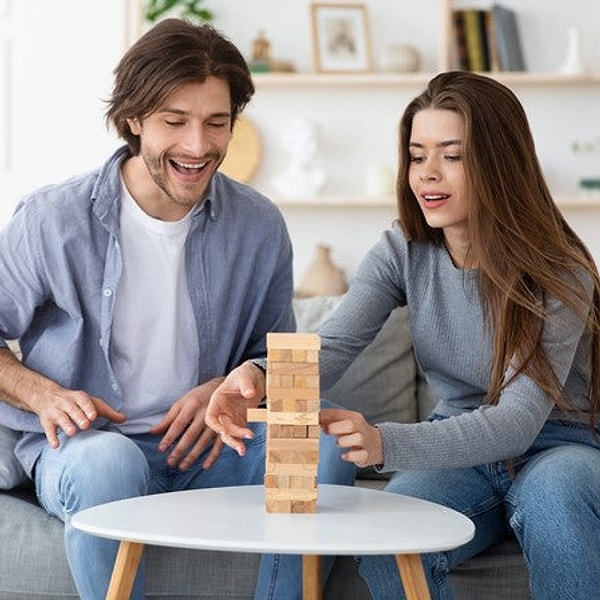 They are having fun by playing games.