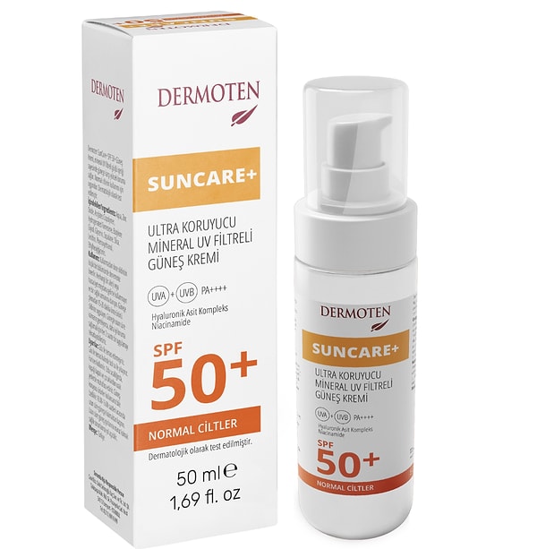Dermoten normal ciltler için Spf50 güneş kremi mağaza indirimine ek size özel onedio40 koduyla sepetinizde!