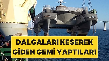 Denizin Üstünde UFO Gibi Giden Gemi Yaptılar: Dalgaları Keserek İlerliyor