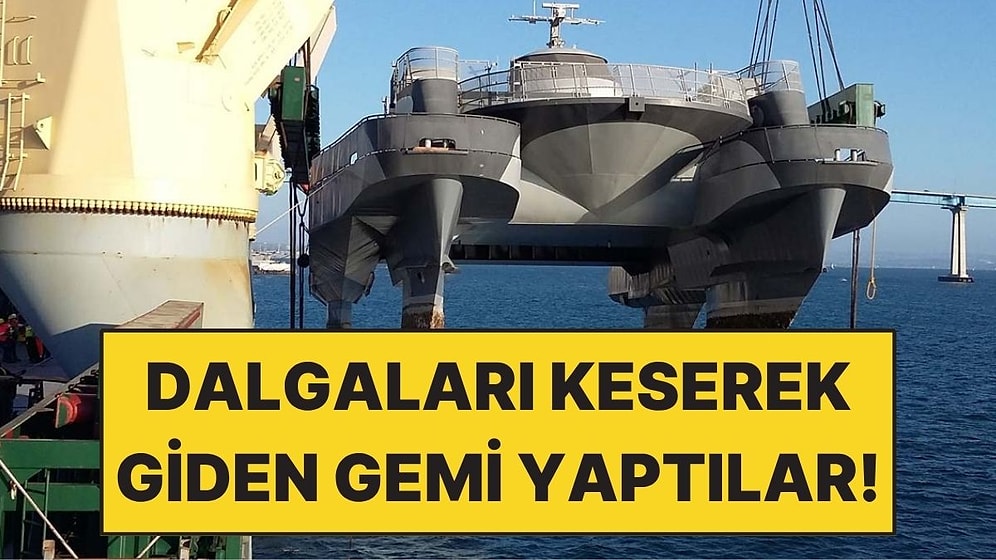 Denizin Üstünde UFO Gibi Giden Gemi Yaptılar: Dalgaları Keserek İlerliyor