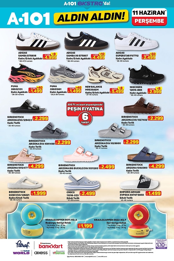 Adidas, New Balance, Birkenstock ve Crocs Modelleri