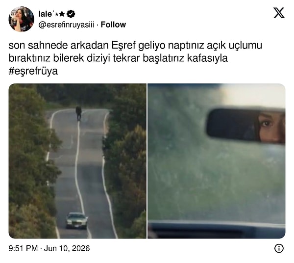 İşte Eşref Rüya'nın final bölümüne gelen yorumlardan bazıları:
