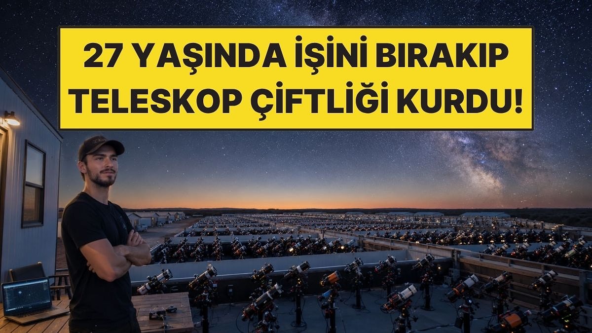 İşini Bırakıp Çölün Ortasına 550 Teleskopluk Çiftlik Kurdu