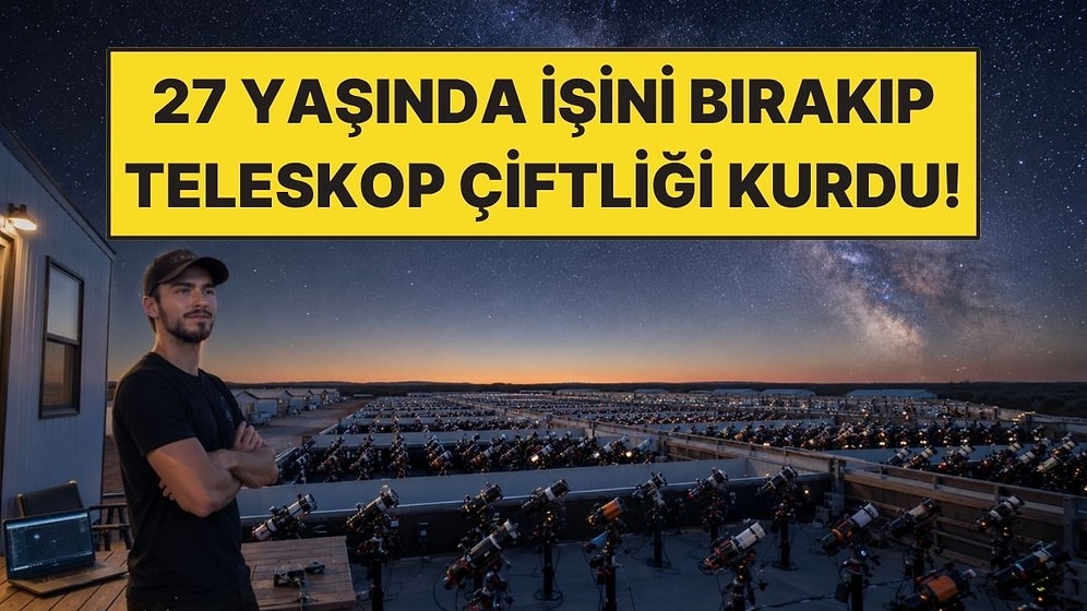İşini Bırakıp Çölün Ortasına 550 Teleskopluk Çiftlik Kurdu
