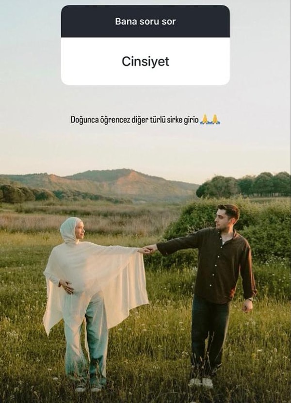 Hamilelik sürecini zaman zaman takipçileriyle paylaşan Fatma Bulut'a bir takipçisi tarafından bebeğinin cinsiyeti soruldu.