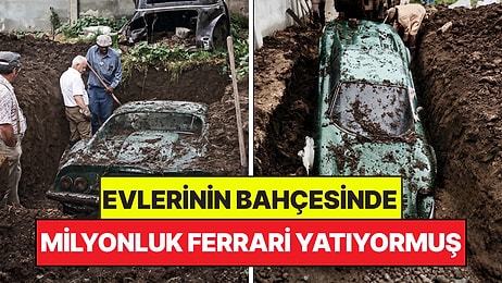 Çocuklar Oyun Oynarken Kazara Keşfetti: Bahçelerinde Milyonluk Ferrari Yatıyormuş