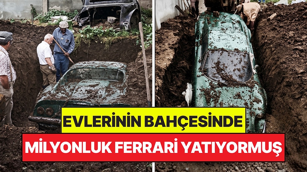 Çocuklar Oyun Oynarken Kazara Keşfetti: Bahçelerinde Milyonluk Ferrari Yatıyormuş
