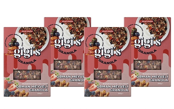 Fit kahvaltıların ve sağlıklı atıştırmalıkların gözdesi olan Açai orman meyveli 4'lü granola paketinde 3 al 2 öde fırsatı!