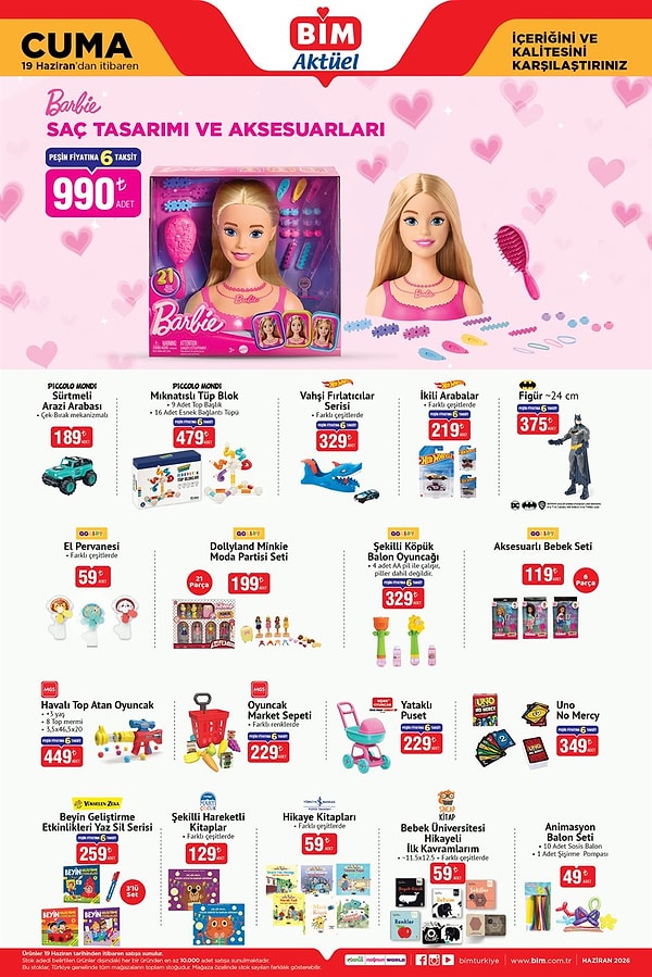 Barbie Saç Tasarımı ve Aksesuarları 990 TL