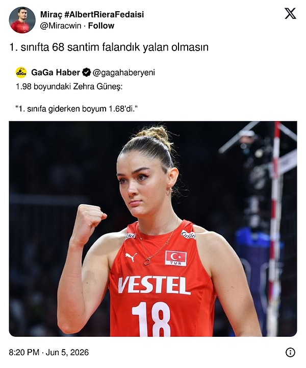 Bir metreden bir şey olmaz.
