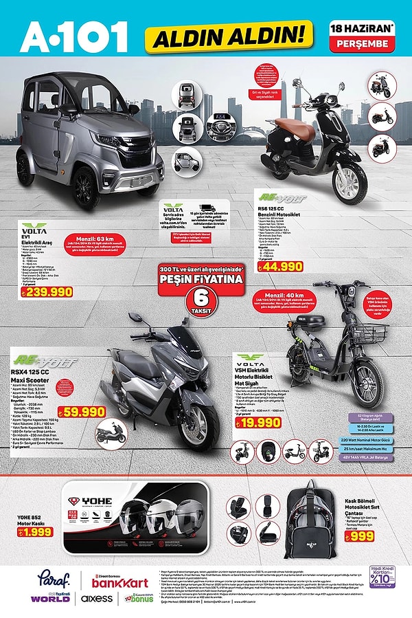 Volta EV1 Elektrikli Araç 239.990 TL