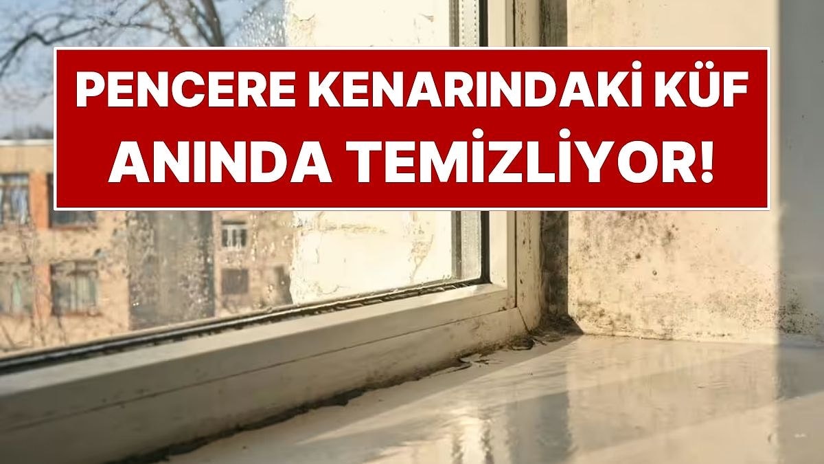 Pencere Kenarındaki Siyah Lekeleri Temizlemenin Basit Hilesi