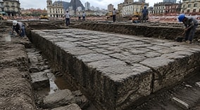 Digging Under Asphalt Reveals Shocking Historic Pier Where One Million People Were Chained