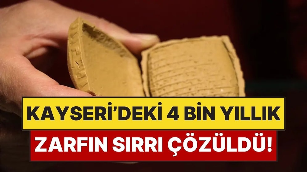 Kayseri'deki 4 Bin Yıllık Çamur Zarftaki Sırrı Kırmadan Okudular
