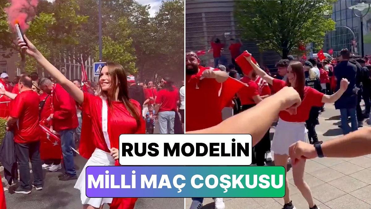 Arda Güler Hayranlığıyla Bilinen Rus Model Svetlana Alekseeva Türk Taraftarlarla Meşale Yakıp Dans Etti