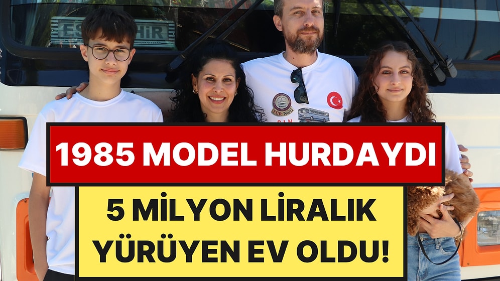 55 Bin Liraya Aldıkları Otobüsü 5 Milyon Liraya Lüks Yürüyen Eve Dönüştürdüler