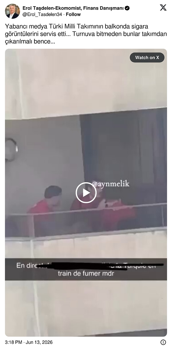 Milli futbolcuların sigara içtiği iddiasına sosyal medyadan tepkiler gecikmedi. 👇