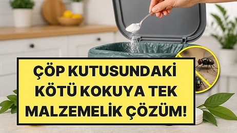 Çöp Kutusunun Dibine Serpiliyor, Yazın Kokuyu da Sineği de Uzak Tutuyor