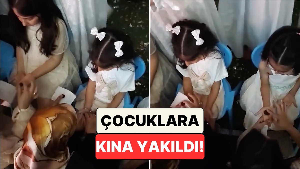 Anaokulu mezuniyetinde çocuklara kına yakılması tepki çekti