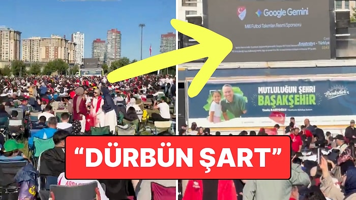 "Projeksiyondan Hallice": Başakşehir'deki 'Minik' Ekranlı Milli Maç Organizasyonu Gündem Oldu