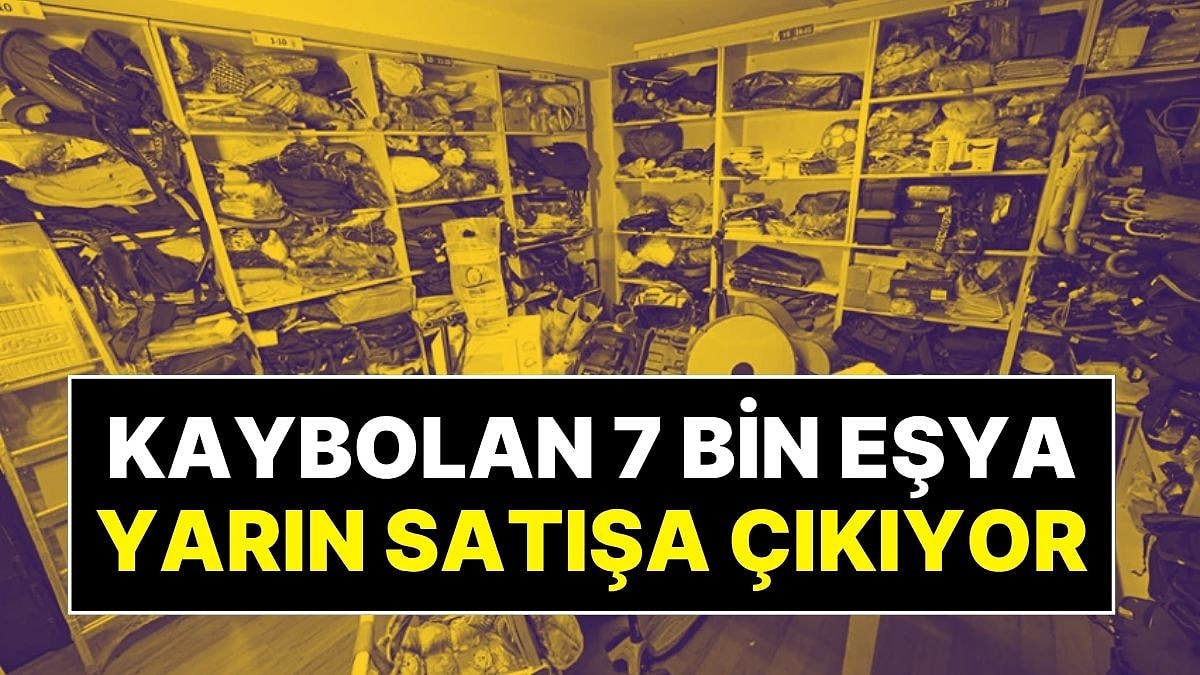 İstanbul'da Toplu Taşımada Unutulan Eşyalar Satışa Çıkıyor