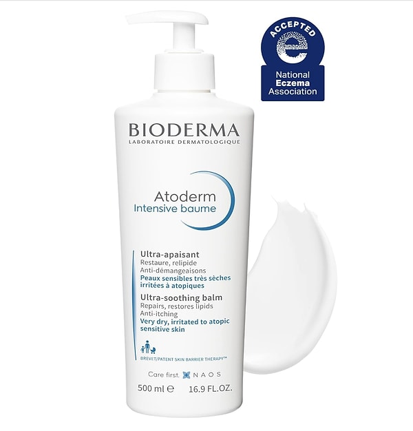 Çok kuru ve atopi eğilimli ciltlerin başucu ürünü olan Bioderma Atoderm yoğun nemlendirici bakım kremi sepetinizde!