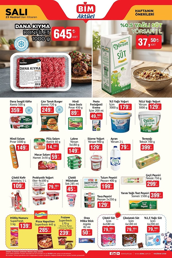 Bonfilet Dana Kıyma 1000 gr 645 TL