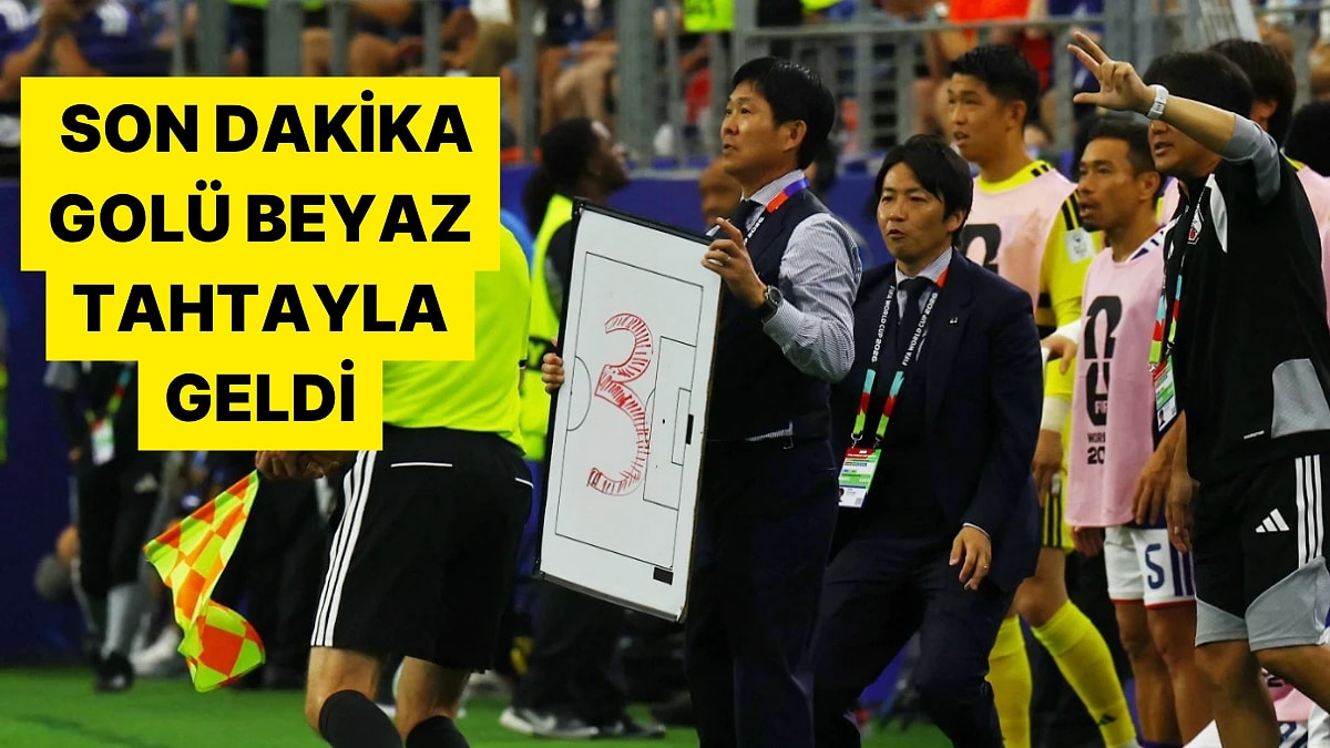 Japonya Teknik Direktörü Hajime Moriyasu'nun Beyaz Tahtalı Müdahalesi Viral Oldu