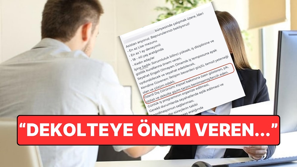 135 Bin Maaş! 'Dekolteli' İdari Asistan İsteyen Firmanı İş İlanı Gündem Oldu