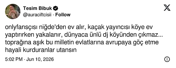 Köy önemli.