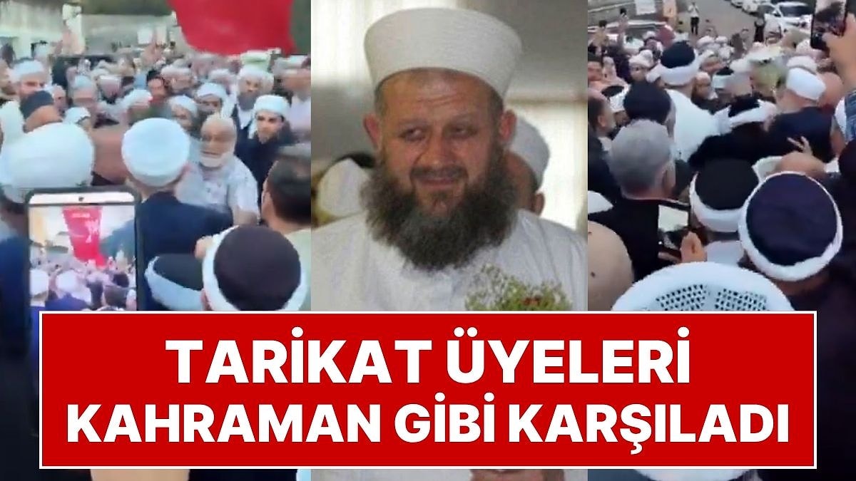 6 Yaşındaki Kızının İstismarından Ceza Alan Tarikat Lideri Tahliye Sonrası Kahraman Gibi Karşılandı