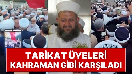 6 Yaşındaki Kızının İstismarından Ceza Alan Tarikat Lideri Tahliye Sonrası Kahraman Gibi Karşılandı