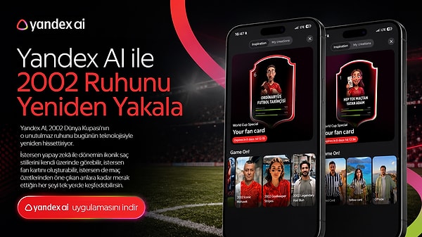 Yandex AI, 2002 Dünya Kupası’nın o unutulmaz ruhunu bugünün teknolojisiyle yeniden hissettiriyor.