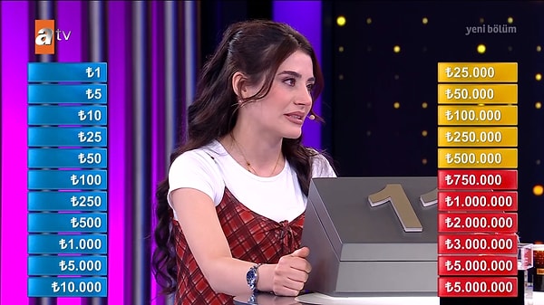 Yarışmadaki samimi duruşu ve tavırlarıyla kendini sevdiren genç yarışmacı Hilal Özçelik 1 milyon kazandı.