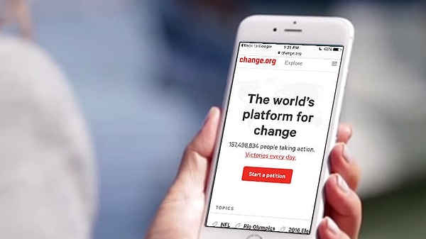 change.org Türkiye'de erişime engellendi.