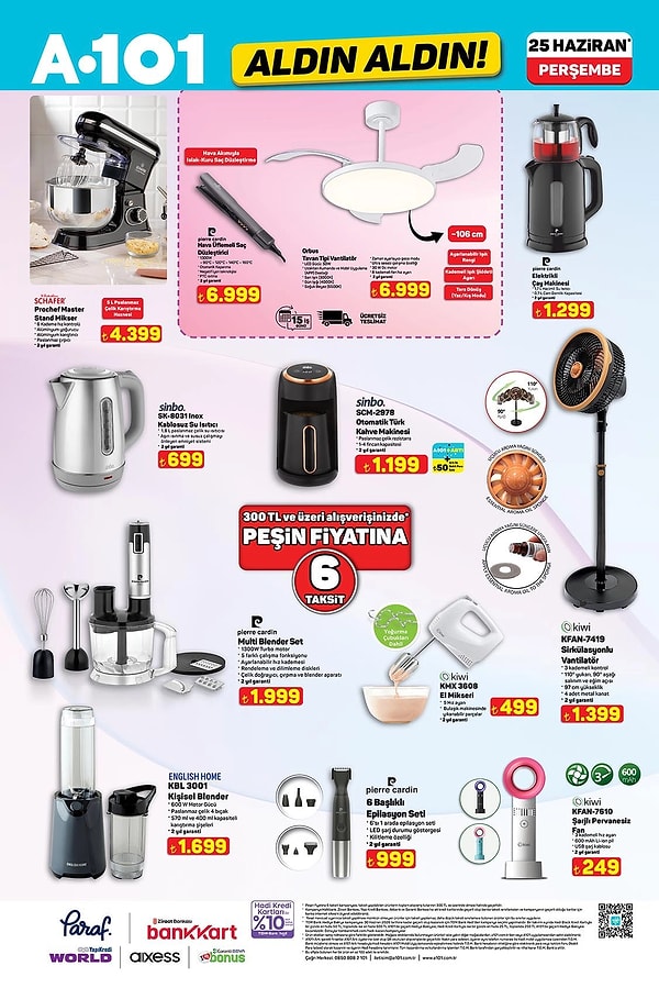 Schafer Prochef Master Stand Mikser 4.399 TL