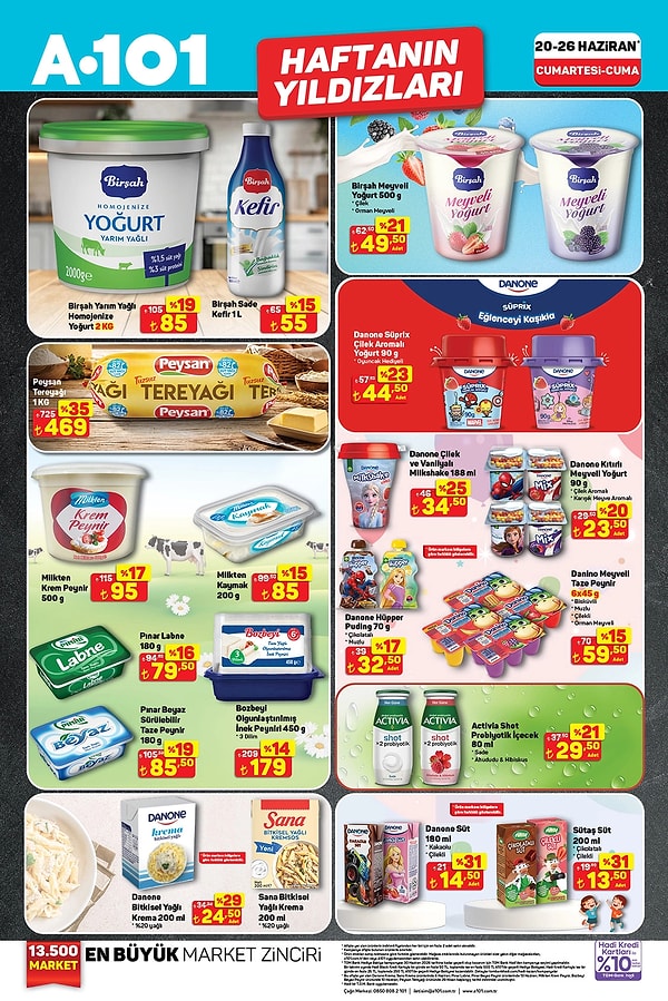 Birşah Yarım Yağlı Homojenize Yoğurt 2 Kg 85 TL