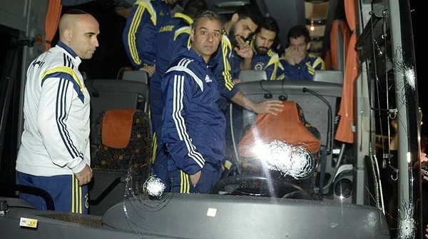 Fenerbahçe’nin otobüsü kurşunlanmıştı.