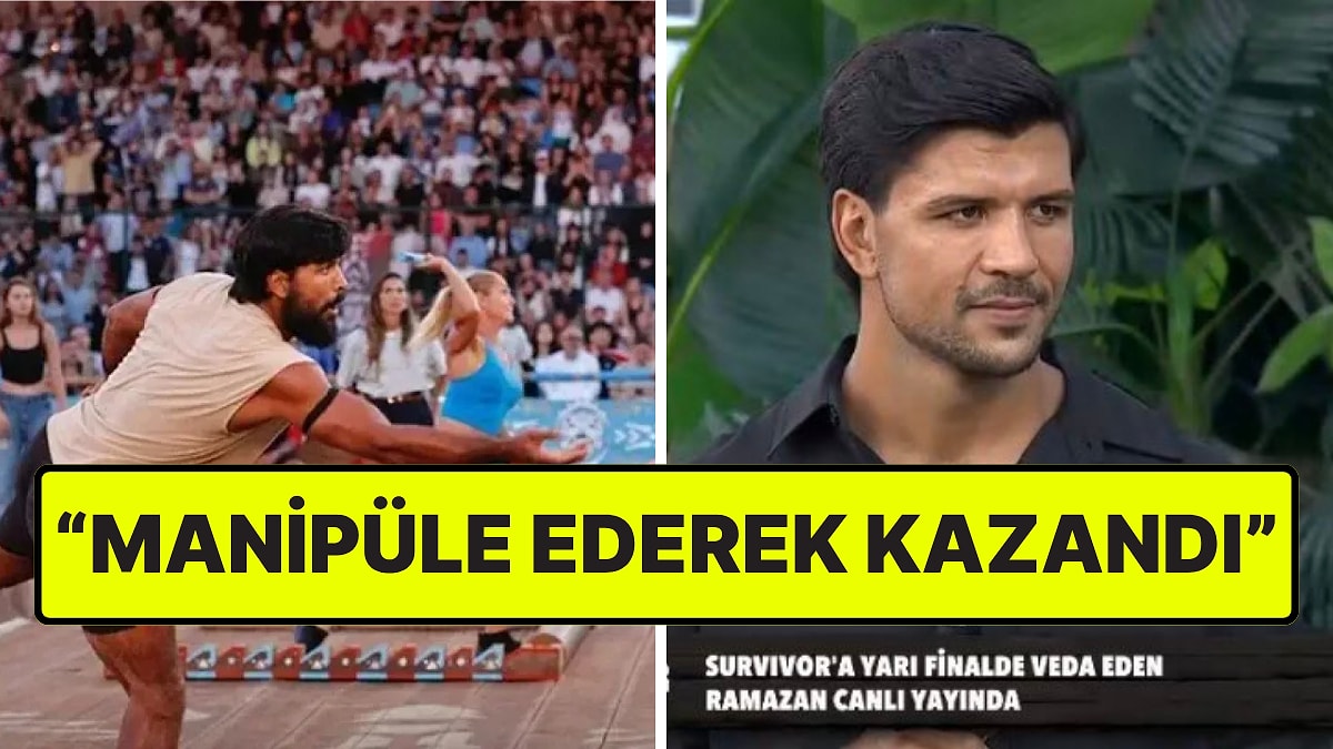 Survivor Ramazan'dan Yarı Finalde Kendisini Eleyen Nagihan'a Sert Sözler