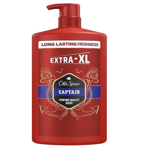 Günlük vücut ve saç temizliğinde pratik kullanım sunan Old Spice Captain erkek duş jeli bu hafta en çok stoklanan ürün!