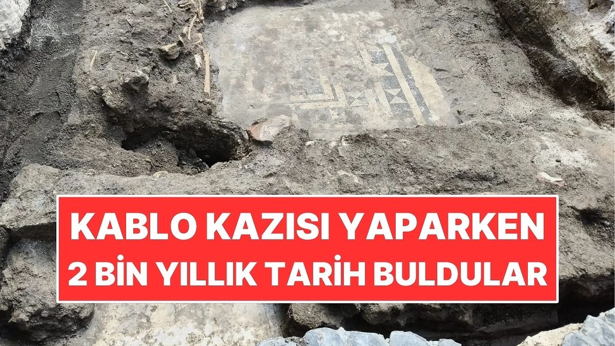 Fiber Kablo Kazısı Yaparken 2 Bin Yıllık Tarihi Keşfettiler