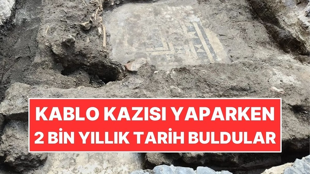 Fiber Kablo Kazısı Yaparken 2 Bin Yıllık Tarihi Keşfettiler