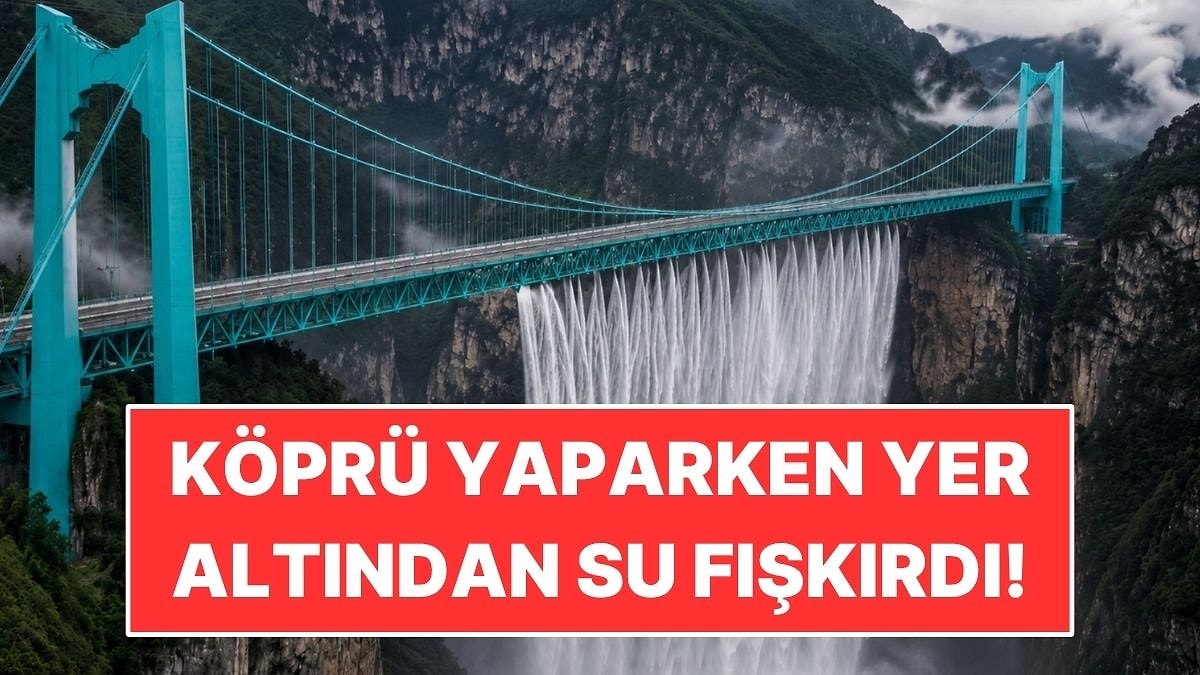 Köprü Yaparken Yer Altından Su Fışkırdı: 625 Metrelik Şelaleye Çevirdiler