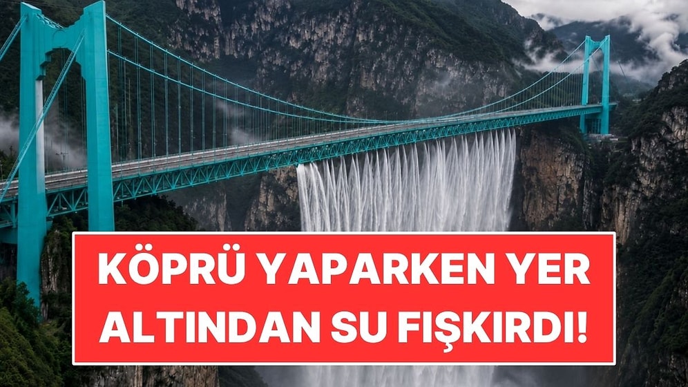 Köprü Yaparken Yer Altından Su Fışkırdı: 625 Metrelik Şelaleye Çevirdiler