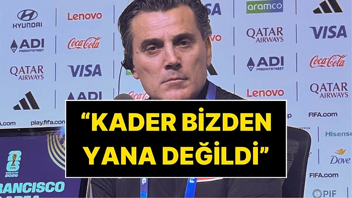 A Milli Takım Teknik Direktörü Vincenzo Montella: "Kader Bizden Yana Değildi"